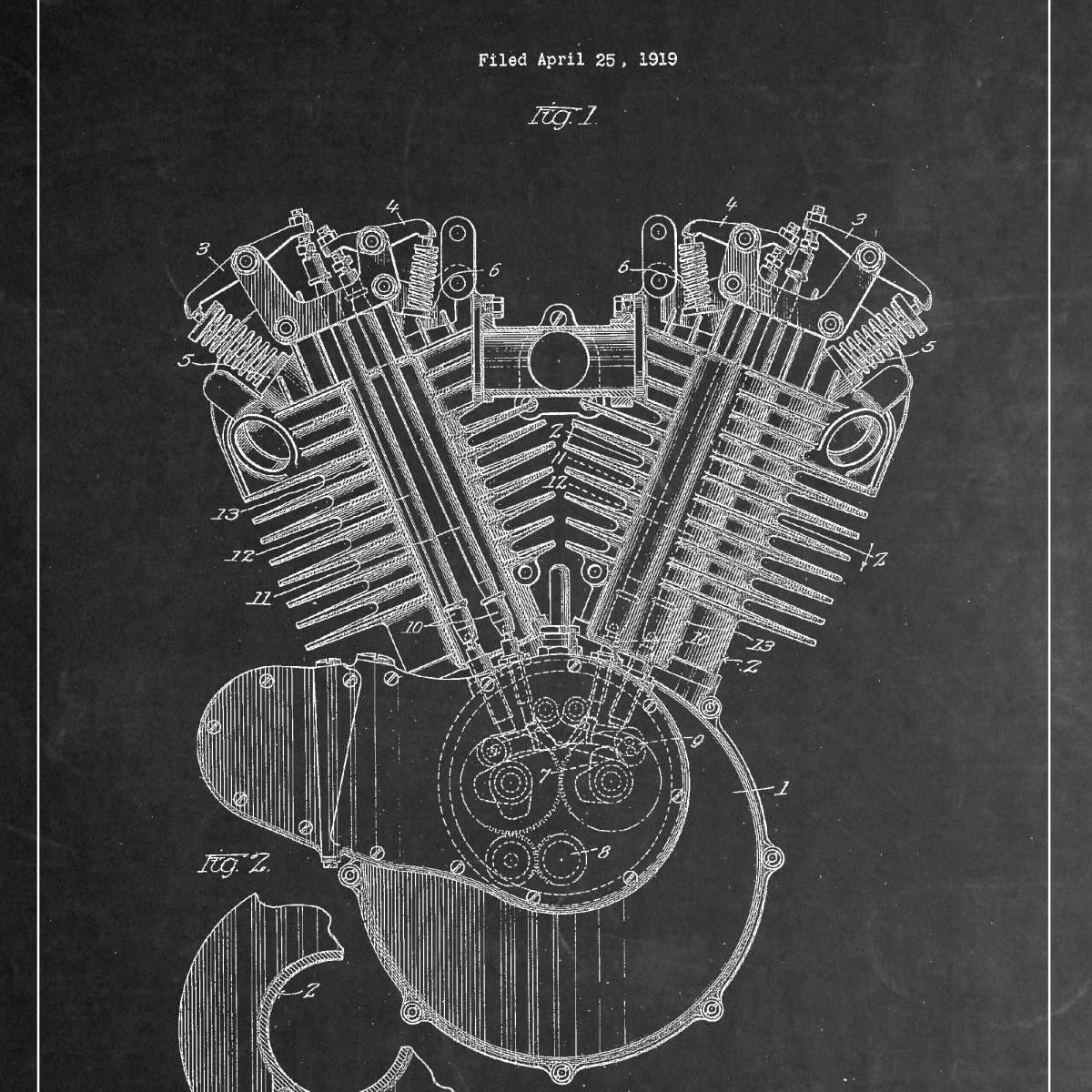 Automobile Blueprints Wall Art
