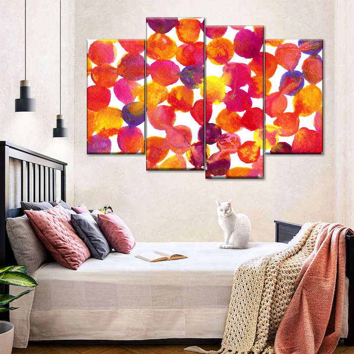 best orange bedroom decor