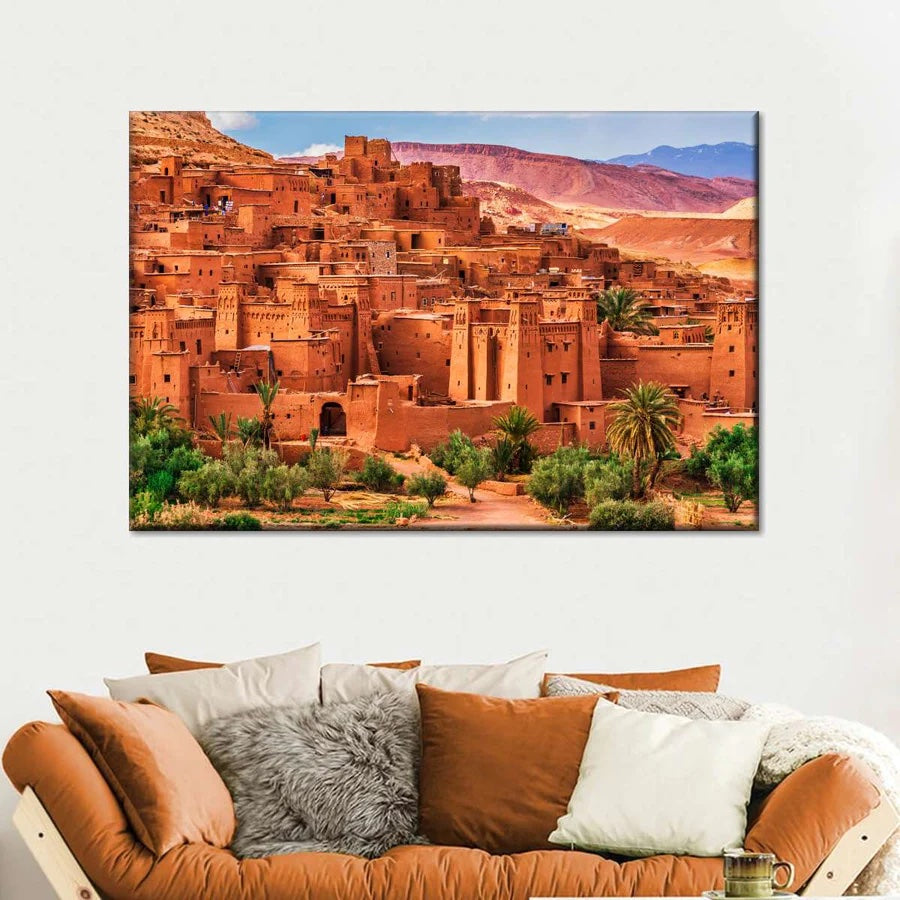 burnt orange wall art ideas