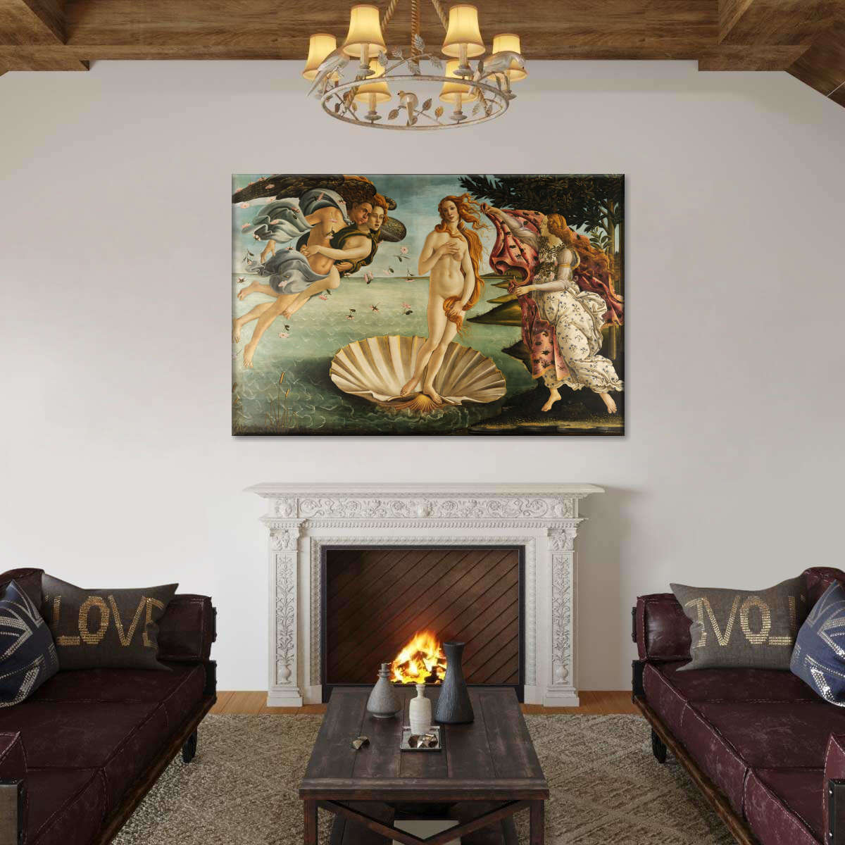 The Birth Of Venus Multi Panel Canvas Wall Art