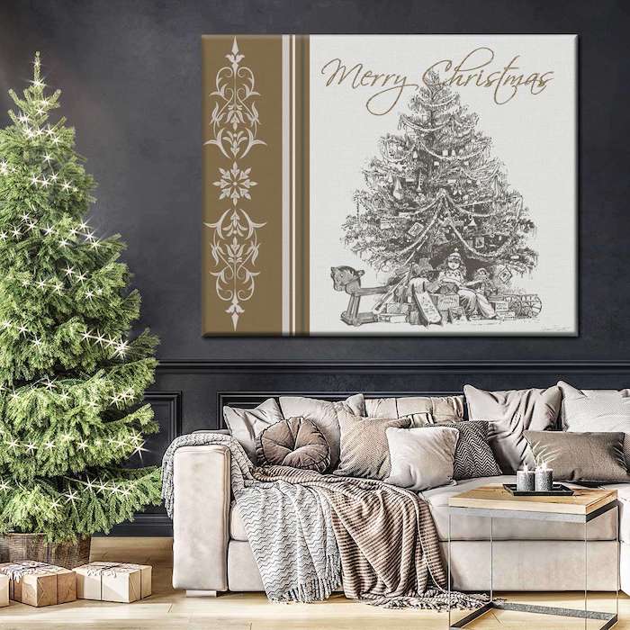 decorate a wall for christmas