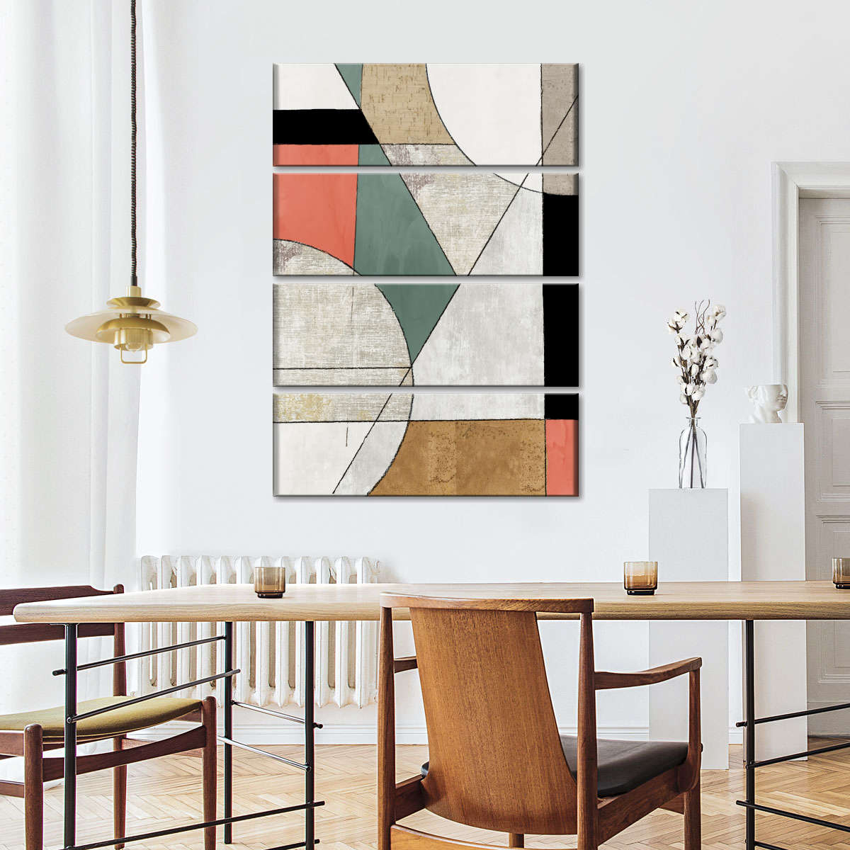 Folding Together II Multi Panel Canvas Wall Art
