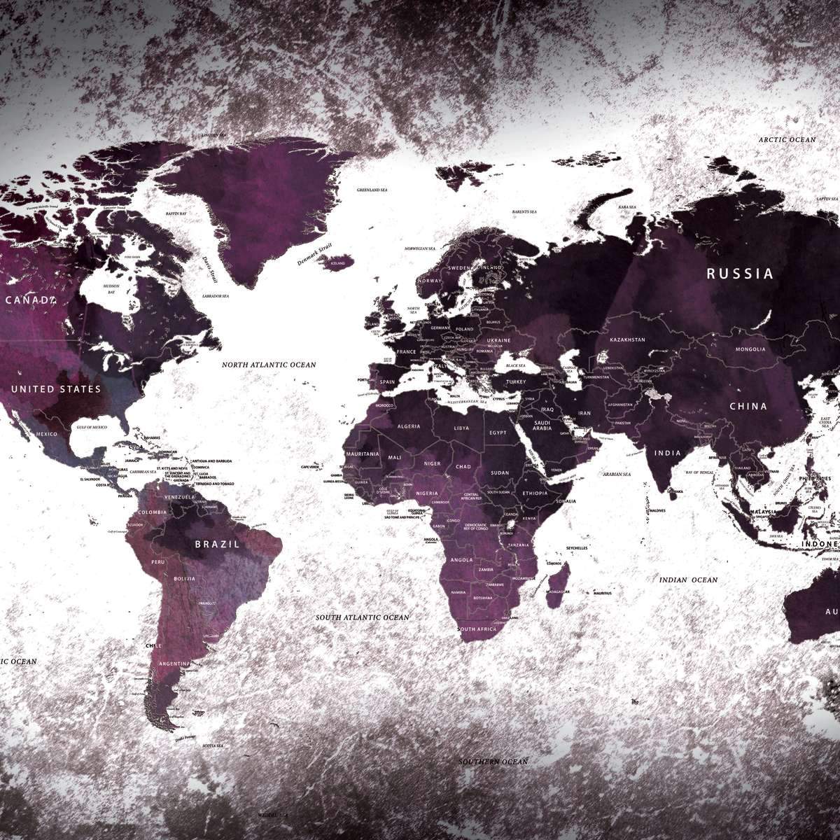 Educational Maps Wall Art