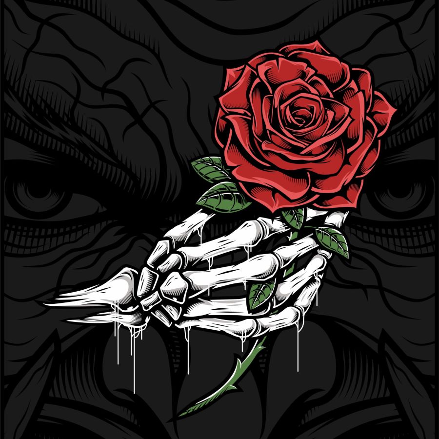 Gothic Roses Wall Art