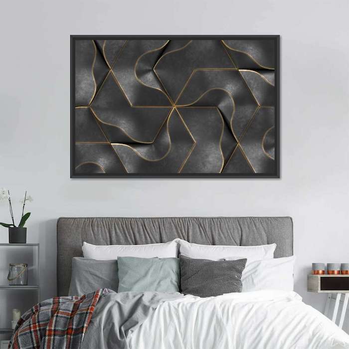 grey bedroom art ideas