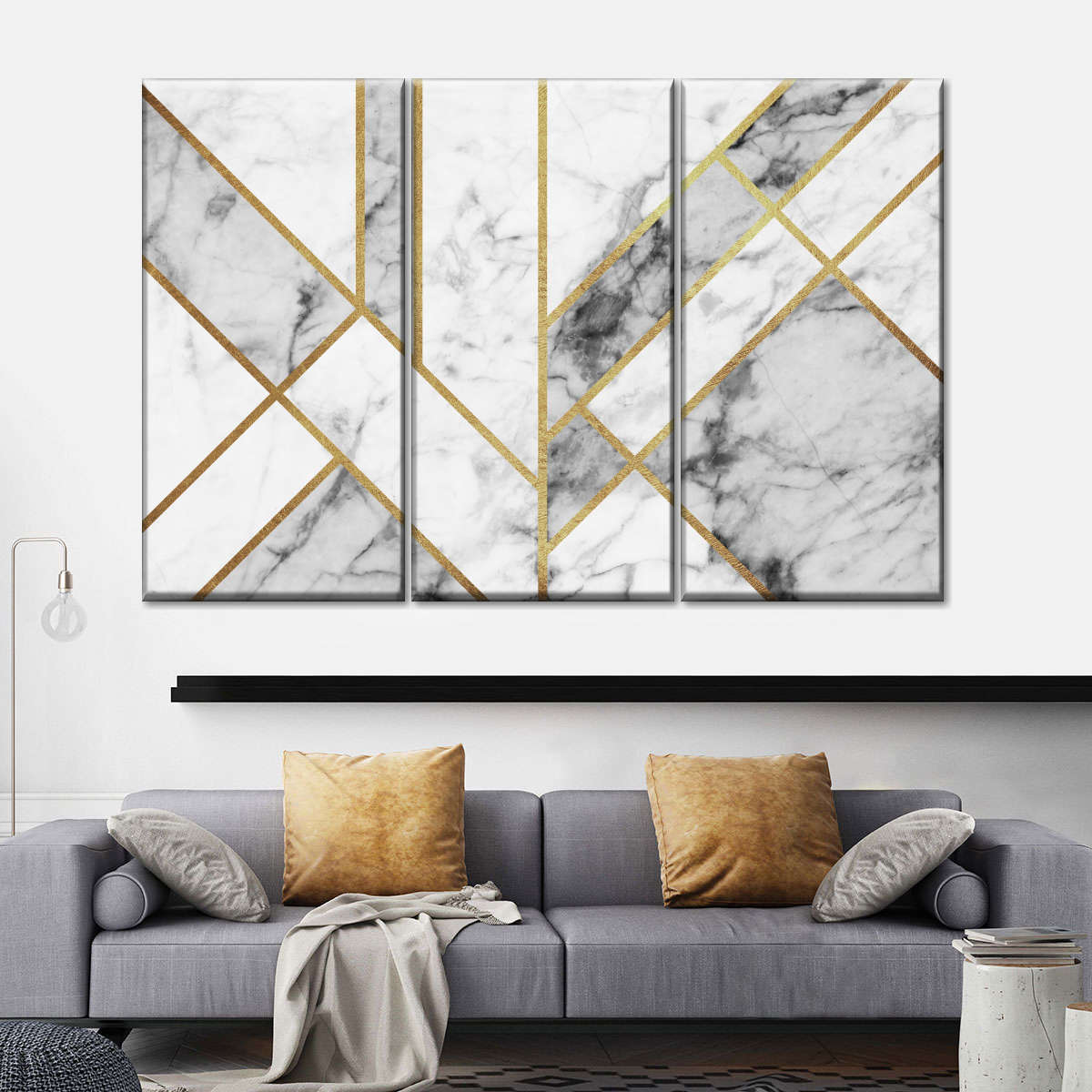 Art Deco Multi Panel Canvas Wall Art