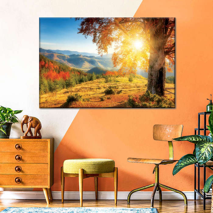 warm sunny nature wall art