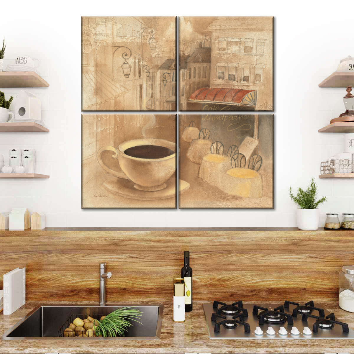 Cafe de Paris I Multi Panel Canvas Wall Art