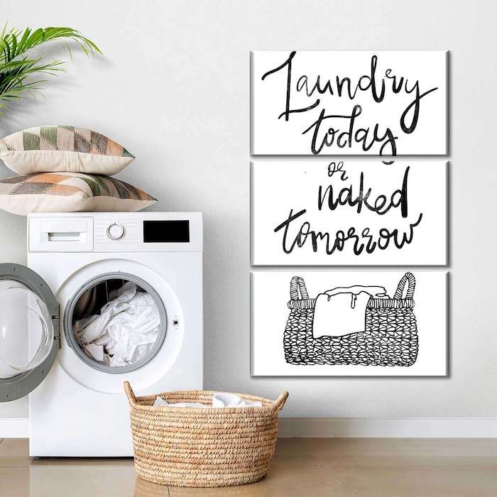 Laundry Today Multi Panel Canvas Wall Art