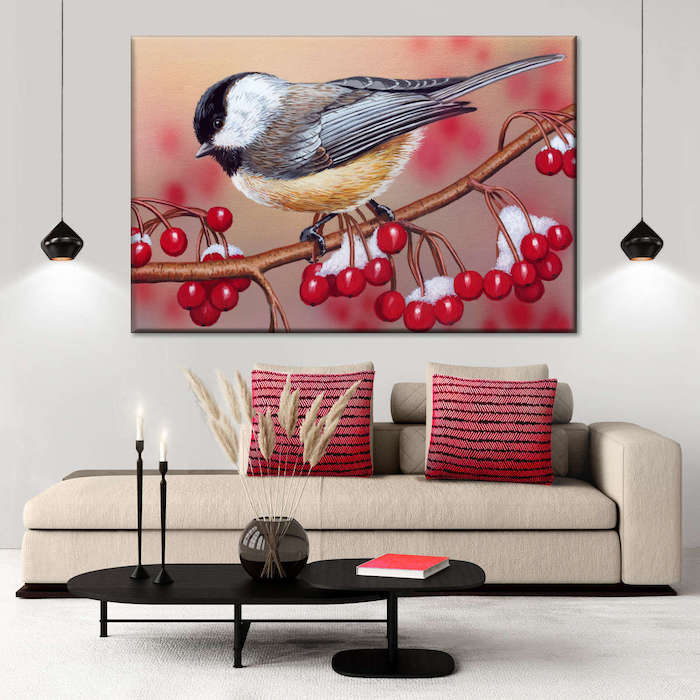 winter berry wall art