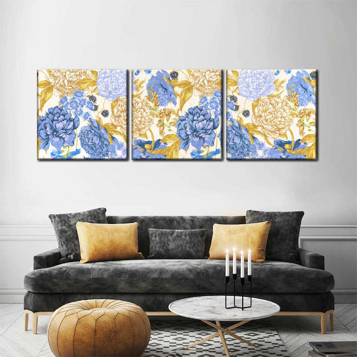 large floral wall decor