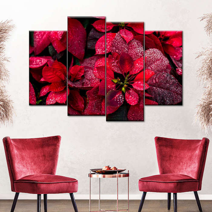 winter red wall art