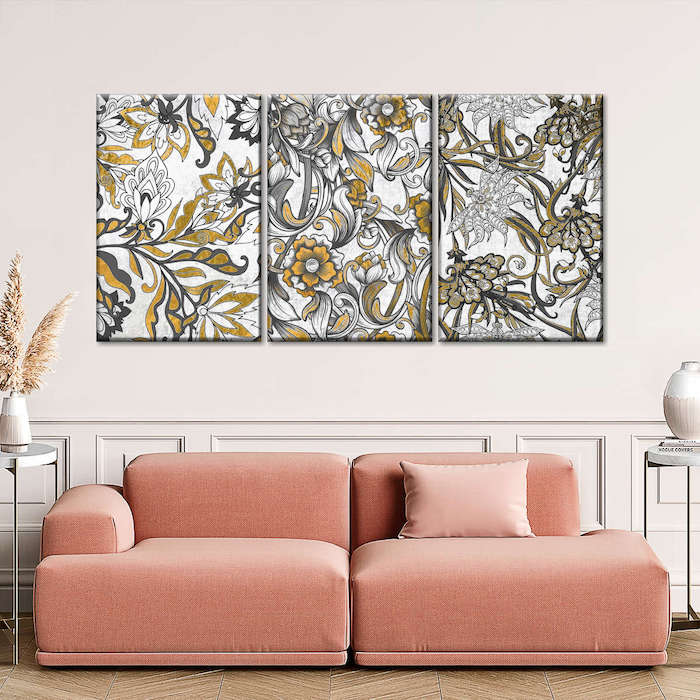 large floral wall art
