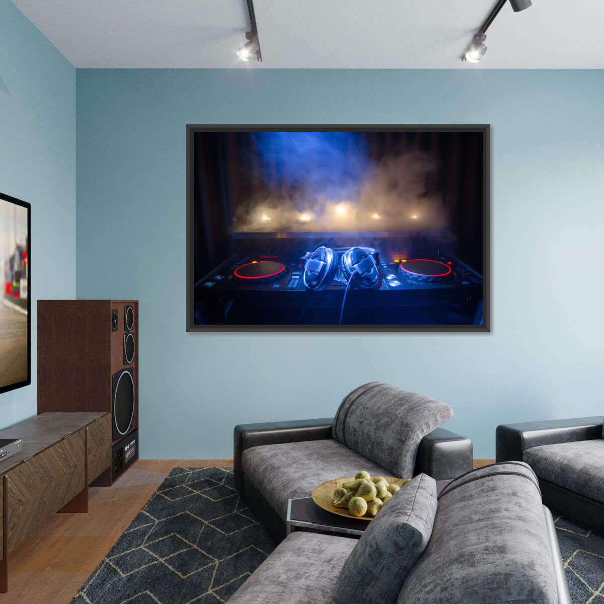 DJ Booth Multi Panel Canvas Wall Art