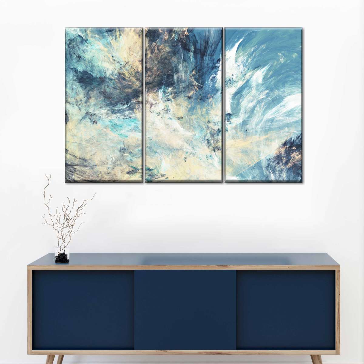 Abstract Clouds Multi Panel Canvas Wall Art