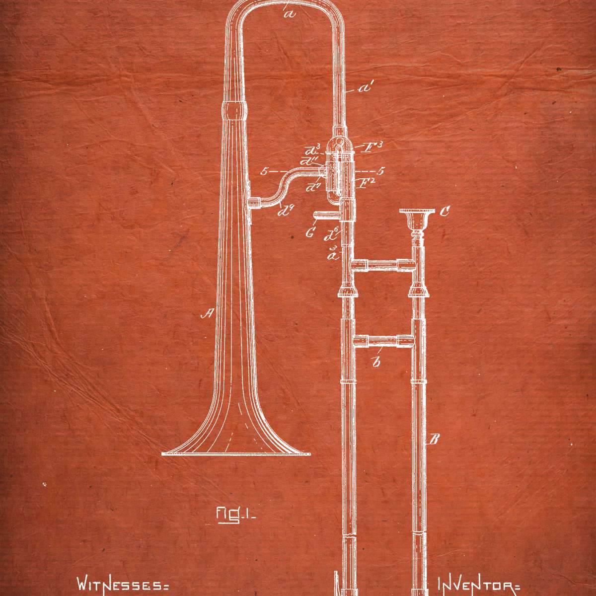 Music Blueprints Wall Art