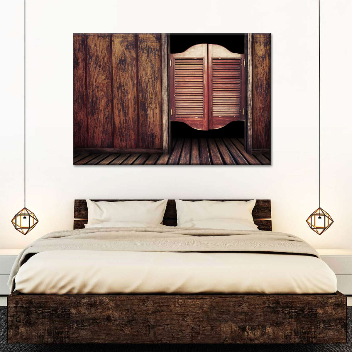 Wild West Door Multi Panel Canvas Wall Art