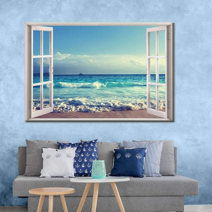 Love The Ocean Breeze Multi Panel Canvas Wall Art