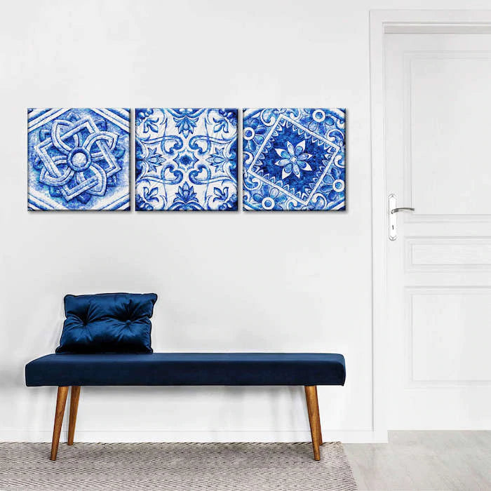 Navy Blue Canvas Art