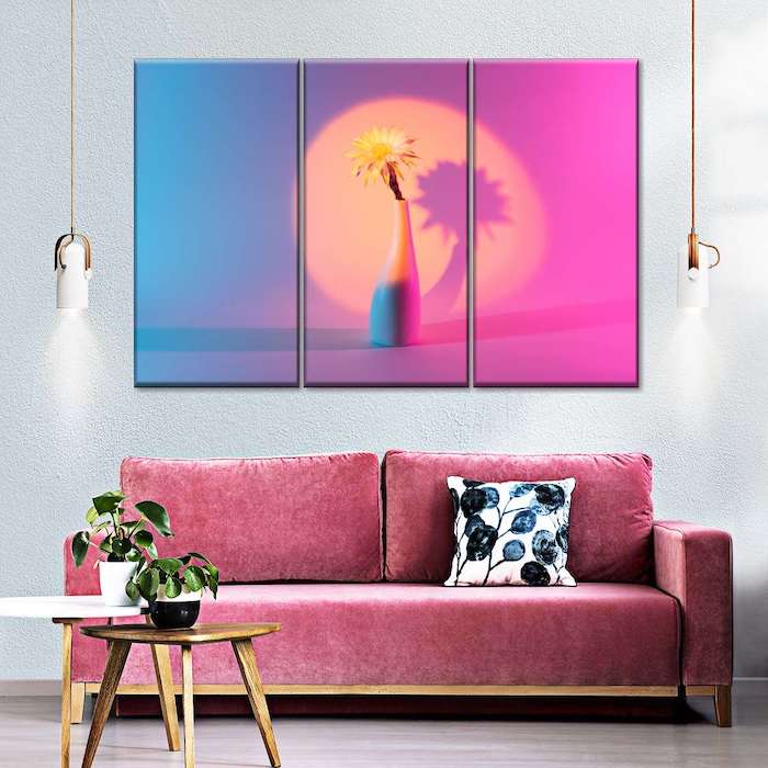 pink wall decorations