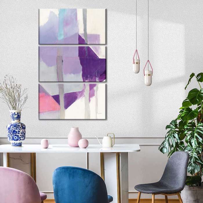 Purple Blue Wall Decor