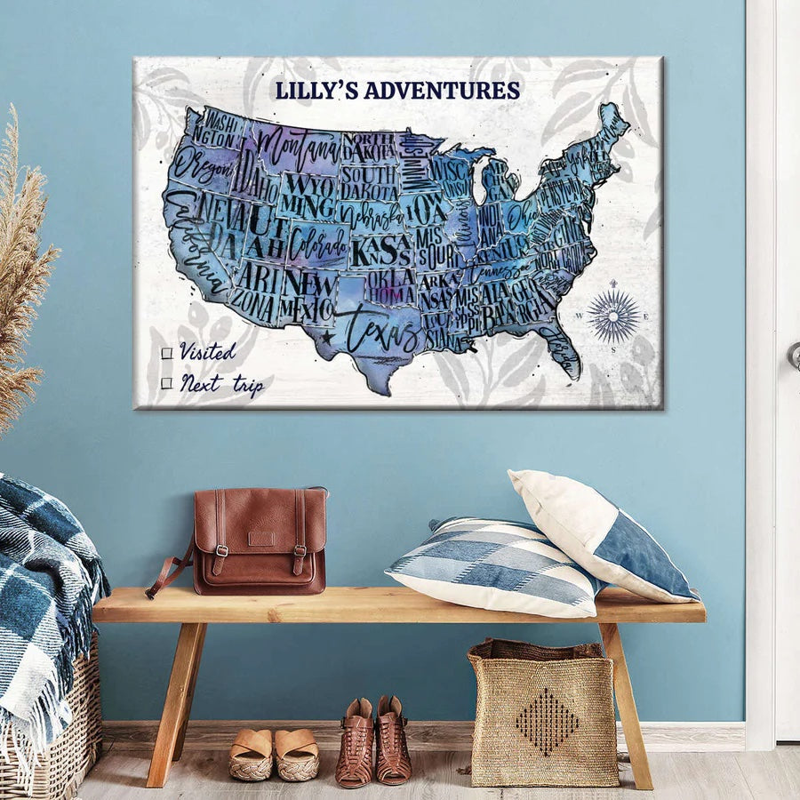 push pin usa map ideas