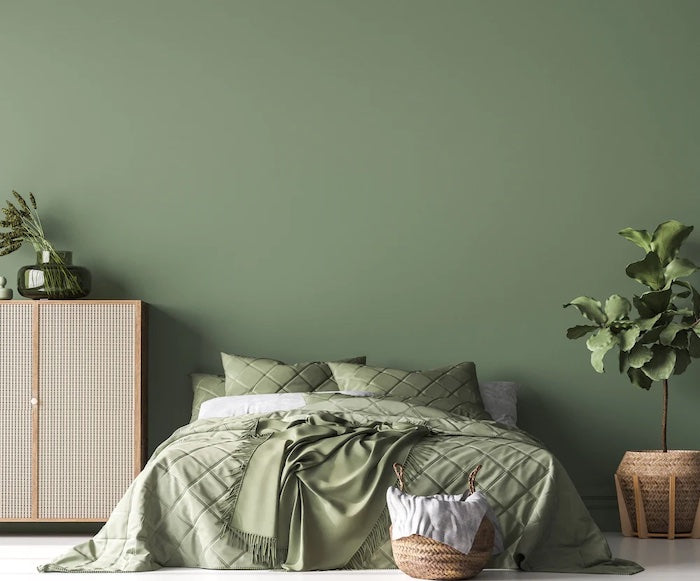 sage green bedroom