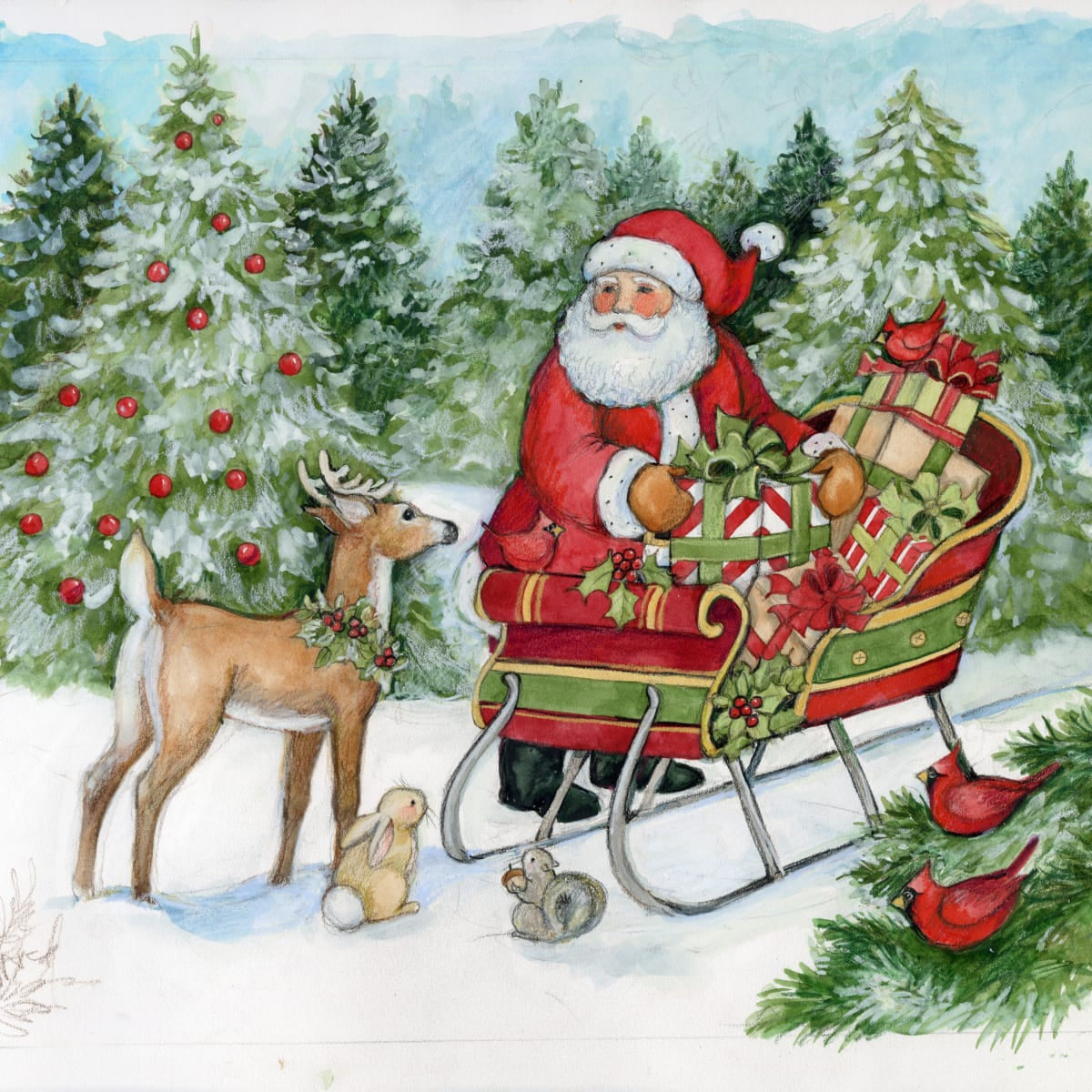 Santa Claus Wall Art