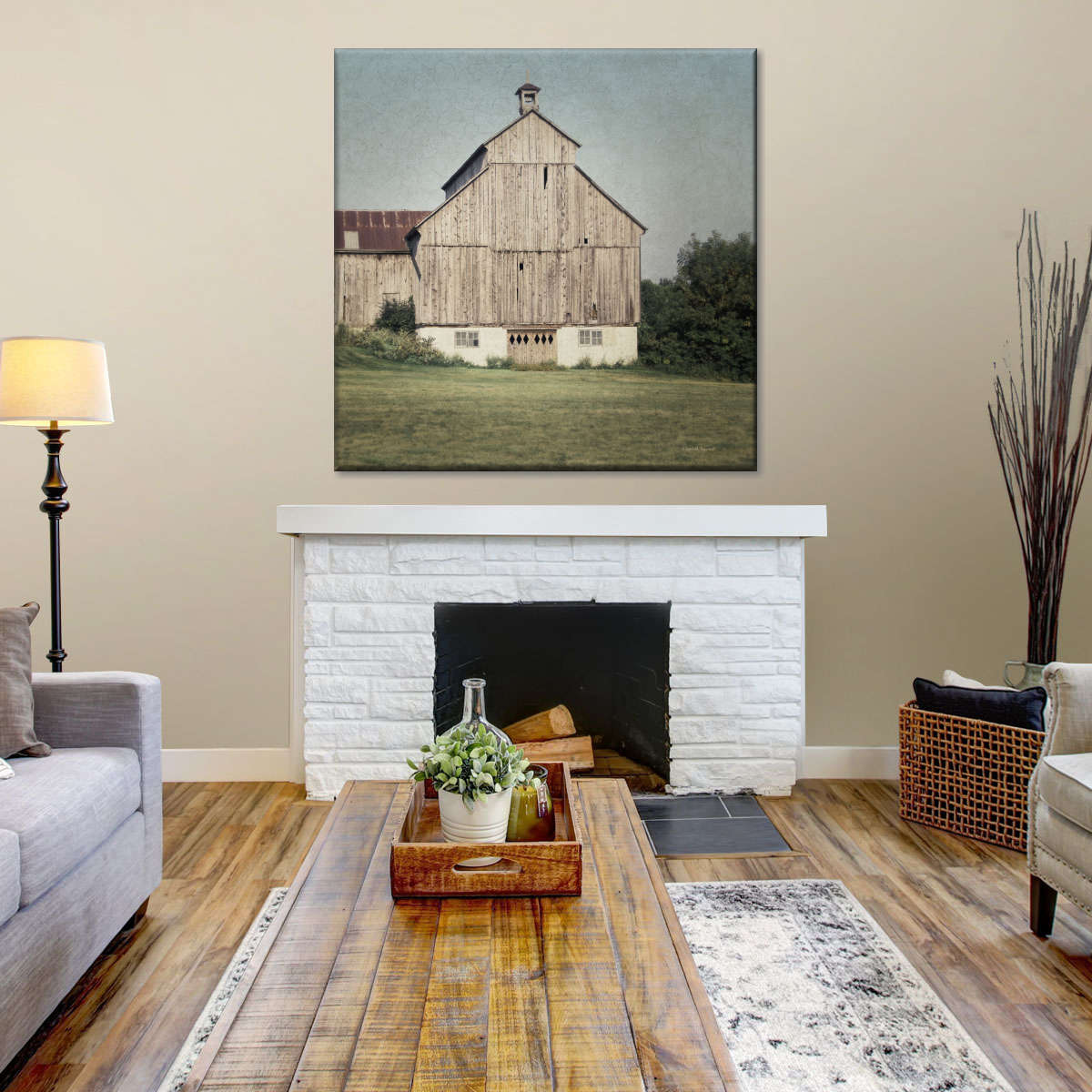 Neutral Country I Multi Panel Canvas Wall Art