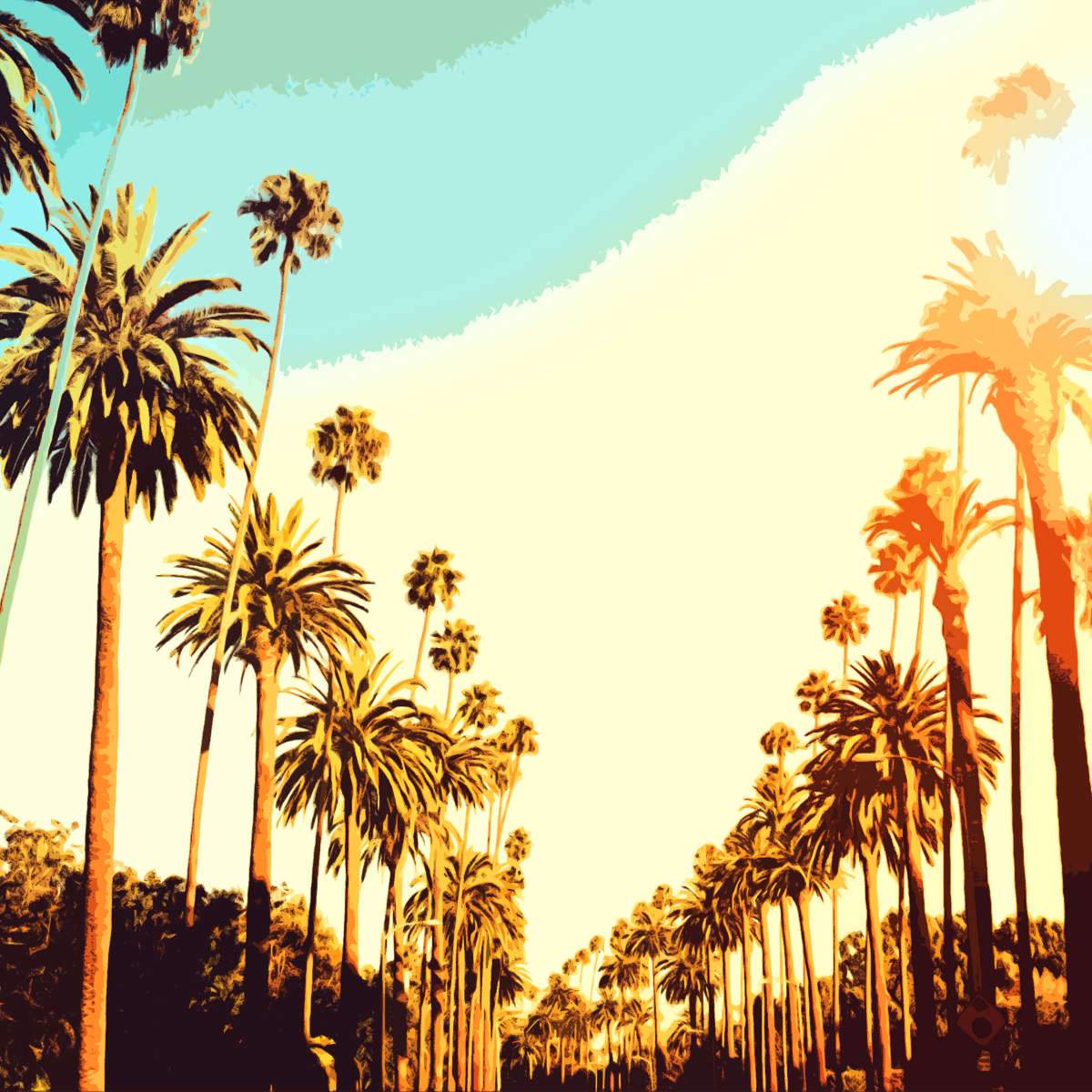 Tropical Trees Wall Art