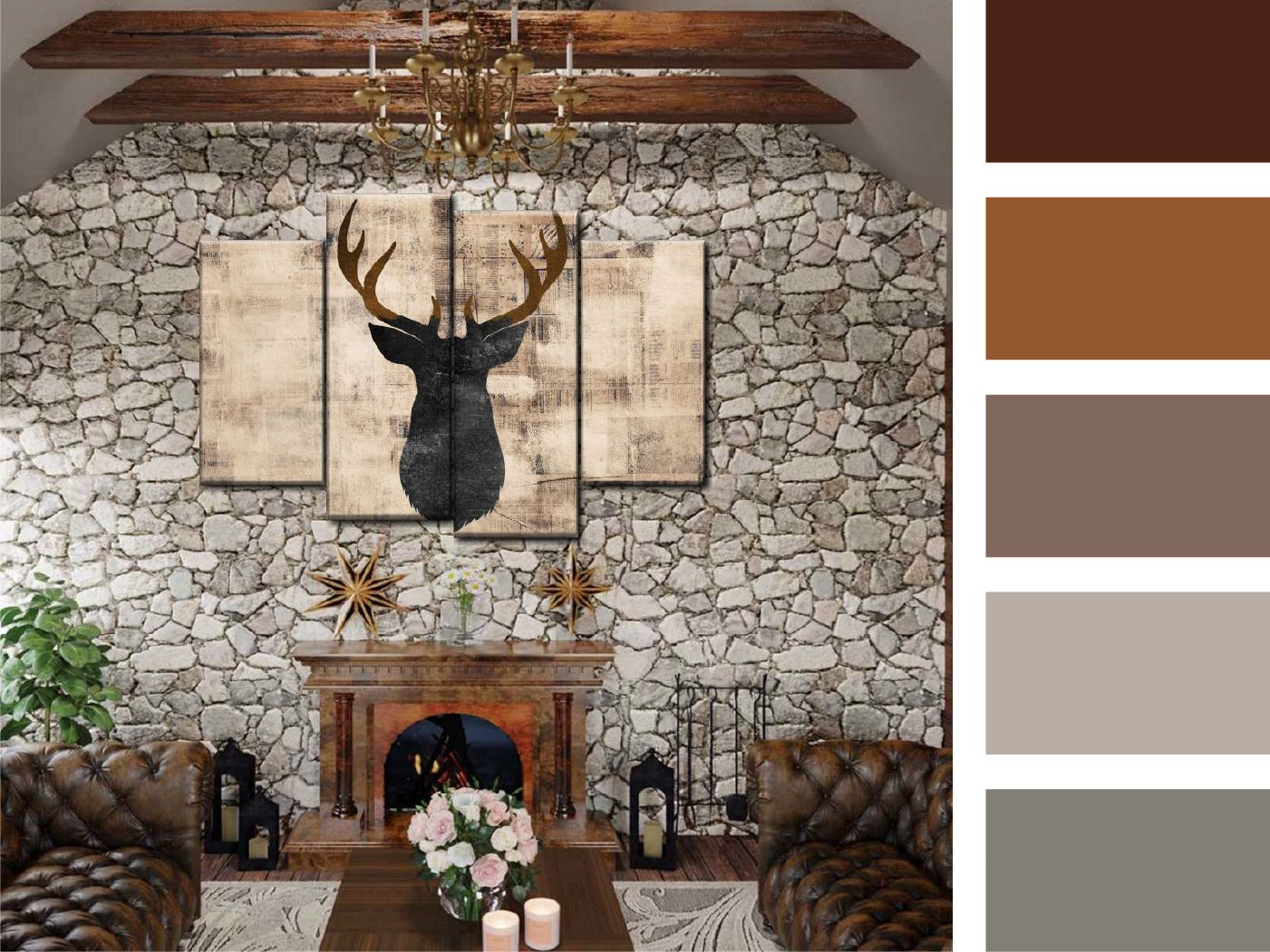 warm rustic color palette