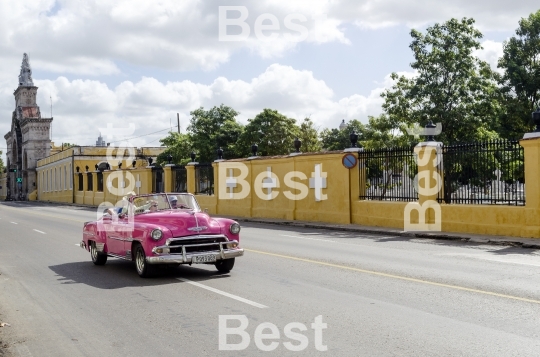 American classic car in Havana