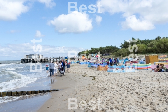 Baltic sea beach in Ustronie Morskie