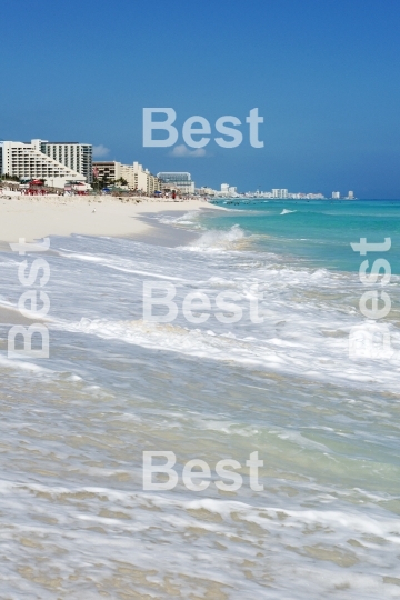 Beautiful beach in Cancun