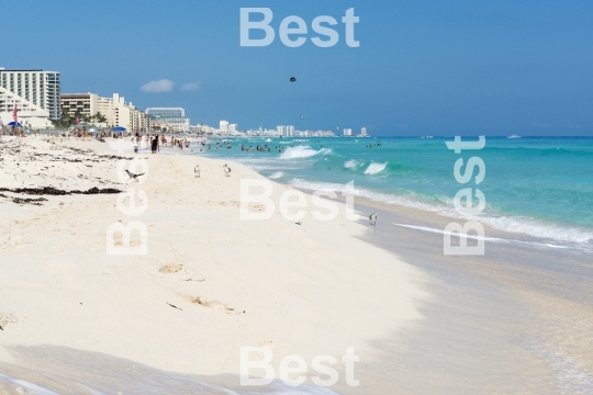 Beautiful beach in Cancun