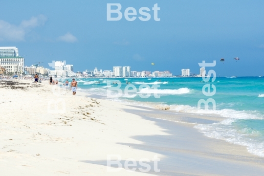 Beautiful beach in Cancun