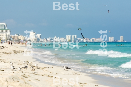 Beautiful beach in Cancun