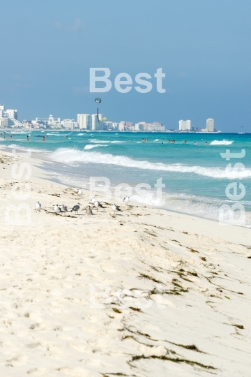 Beautiful beach in Cancun