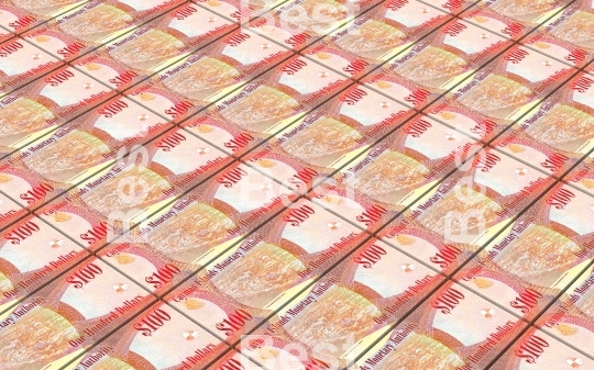 Cayman Islands money stacked background