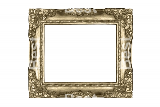 Gold carved picture frame