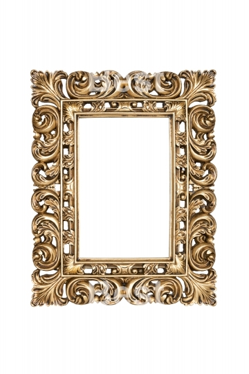 Gold carved picture frame