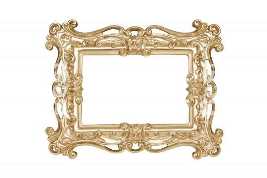 Gold carved picture frame