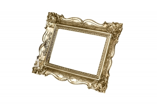 Gold carved picture frame