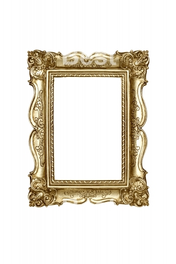 Gold carved picture frame