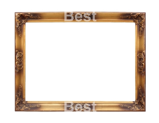 Gold picture frame