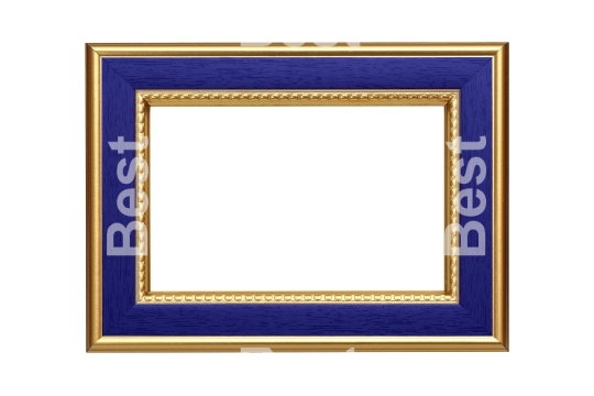 Gold-blue picture frame