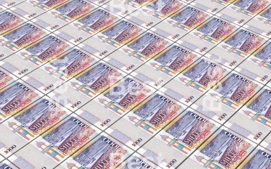 Haitian gourde bills stacked background