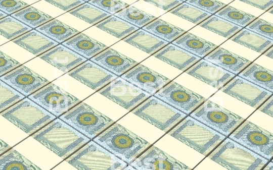 Iraqi dinars bills stacked background