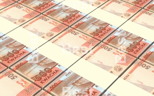 Malawi kwacha bills stacked background