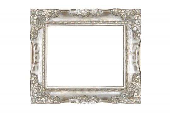 Old silver picture frame